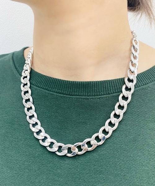 kutir(クティール)の「ボリュームチェーンネックレス(ネックレス・レディース・シルバー・FREE)」の1枚目の写真