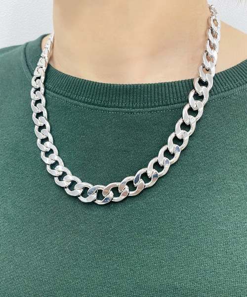 kutir(クティール)の「ボリュームチェーンネックレス(ネックレス・レディース・シルバー・FREE)」の5枚目の写真