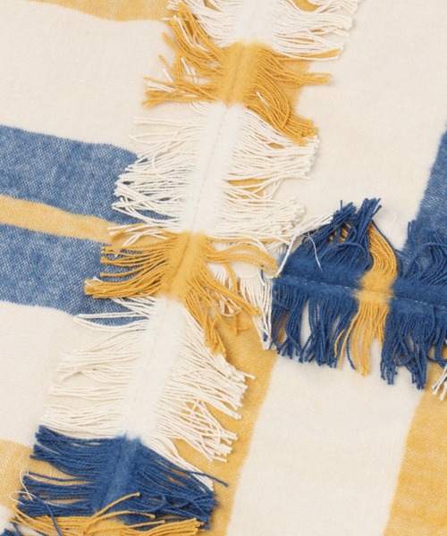 niko and...（ニコアンド）の「オリジナルフリンジクッションカバー（クッション/クッションカバー・レディース・ブラウン/ナチュラル・0）」の7枚目の写真