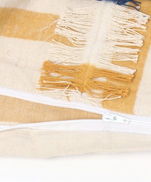 niko and...（ニコアンド）の「オリジナルフリンジクッションカバー（クッション/クッションカバー・レディース・ブラウン/ナチュラル・0）」の5枚目の写真