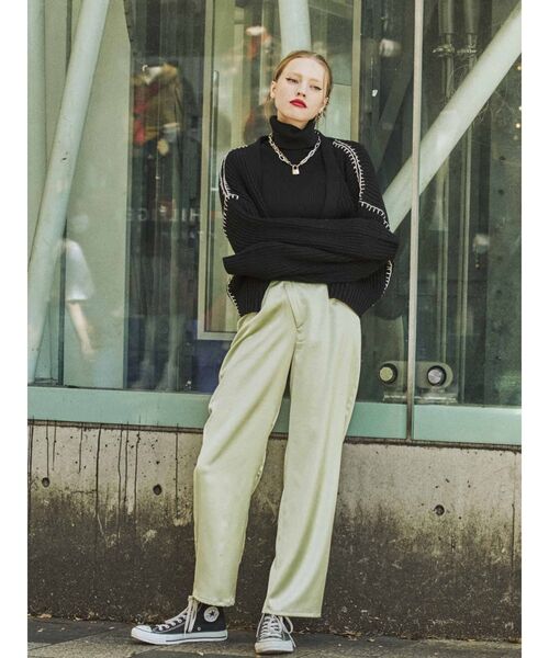 jouetie(ジュエティ)の「カーデレイヤードニット【セット】(カーディガン/ボレロ・レディース・ブルー/アイボリー/ブラック・MEDIUM)」の9枚目の写真