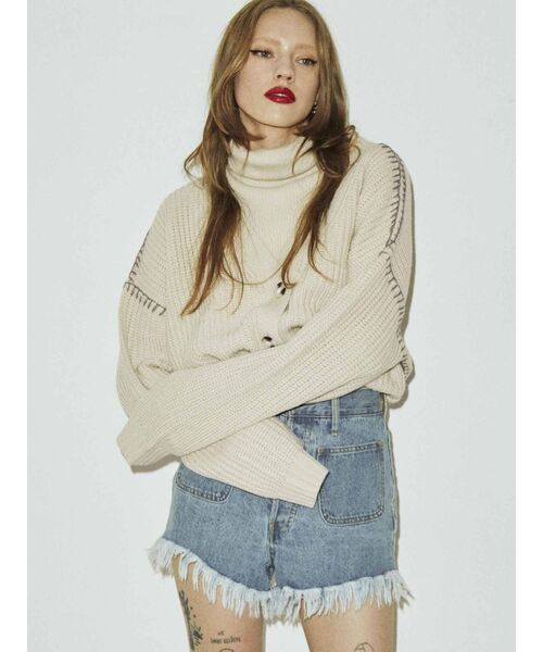 jouetie(ジュエティ)の「カーデレイヤードニット【セット】(カーディガン/ボレロ・レディース・ブルー/アイボリー/ブラック・MEDIUM)」の11枚目の写真