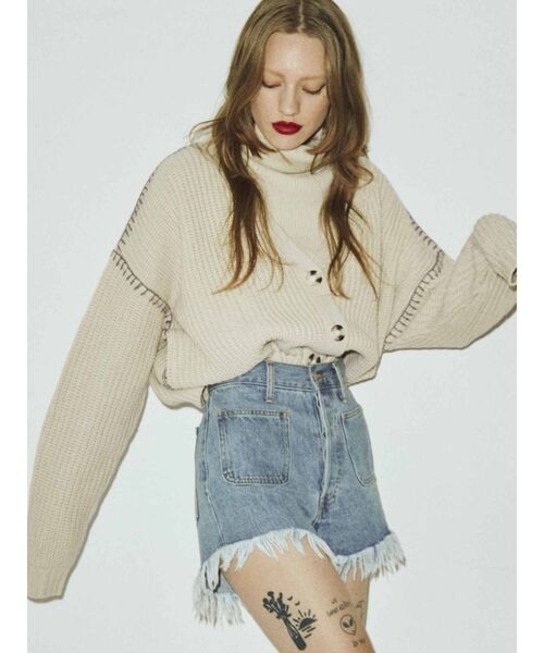 jouetie(ジュエティ)の「カーデレイヤードニット【セット】(カーディガン/ボレロ・レディース・ブルー/アイボリー/ブラック・MEDIUM)」の12枚目の写真