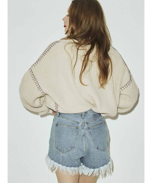 jouetie(ジュエティ)の「カーデレイヤードニット【セット】(カーディガン/ボレロ・レディース・ブルー/アイボリー/ブラック・MEDIUM)」の14枚目の写真