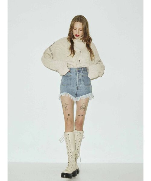 jouetie(ジュエティ)の「カーデレイヤードニット【セット】(カーディガン/ボレロ・レディース・ブルー/アイボリー/ブラック・MEDIUM)」の16枚目の写真