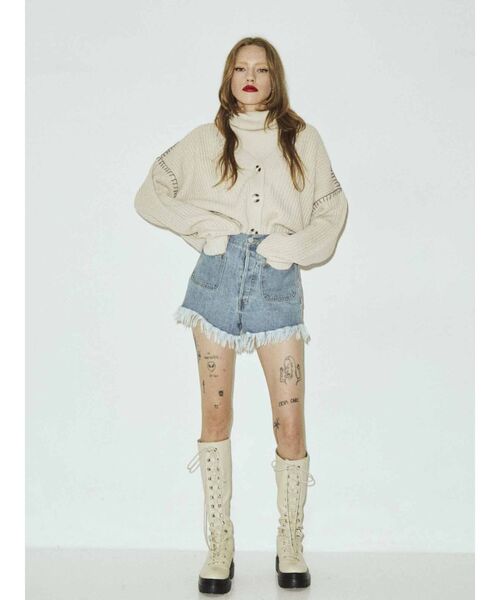 jouetie(ジュエティ)の「カーデレイヤードニット【セット】(カーディガン/ボレロ・レディース・ブルー/アイボリー/ブラック・MEDIUM)」の17枚目の写真