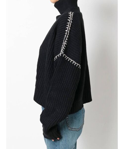 jouetie(ジュエティ)の「カーデレイヤードニット【セット】(カーディガン/ボレロ・レディース・ブルー/アイボリー/ブラック・MEDIUM)」の19枚目の写真