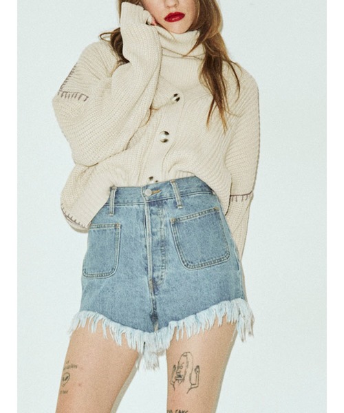 jouetie(ジュエティ)の「カーデレイヤードニット【セット】(カーディガン/ボレロ・レディース・ブルー/アイボリー/ブラック・MEDIUM)」の2枚目の写真