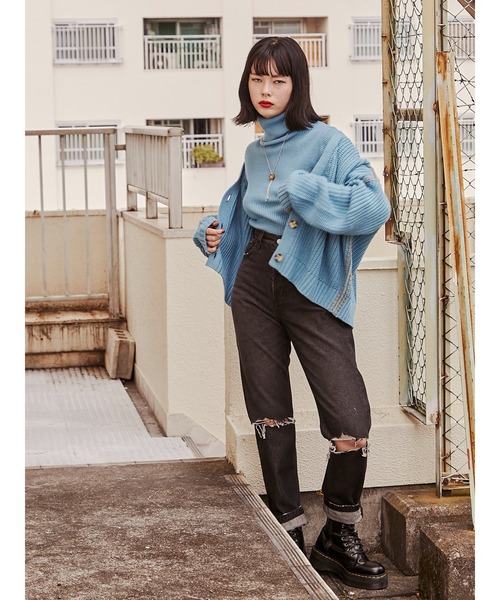 黒カーディガンとレイヤードドレスセット 黒カーディガンとレイヤードドレスセット