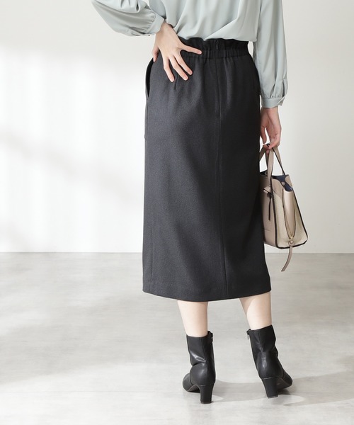 N.（N. Natural Beauty Basic）（エヌエヌナチュラルビューティーベーシック）の「【S Size Line】◆カルゼストレッチタイトスカート（スカート・レディース・チャコールグレー/ライトグレー/ネイビー/ライトグリーン/モカ・SMALL/MEDIUM）」の14枚目の写真