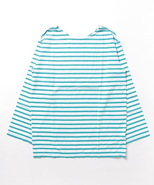 THE SHINZONE(ザ シンゾーン)の「MARINE BORDER TEE(Tシャツ/カットソー・レディース・ブラック/ブラック系その他/ブルー/グリーン/イエロー/ネイビー/ピンク系その他/ブルー系その他・FREE)」の6枚目の写真