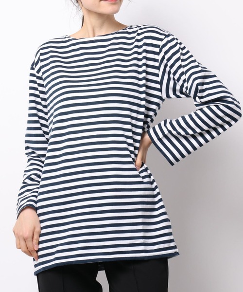 THE SHINZONE(ザ シンゾーン)の「MARINE BORDER TEE(Tシャツ/カットソー・レディース・ブラック/ブラック系その他/ブルー/グリーン/イエロー/ネイビー/ピンク系その他/ブルー系その他・FREE)」の5枚目の写真