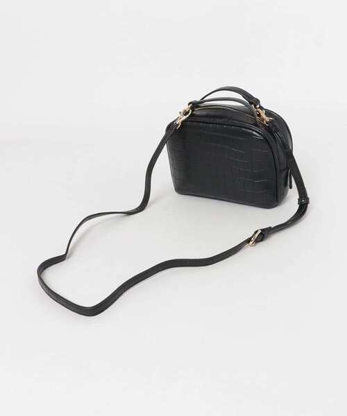 URBAN RESEARCH DOORS(アーバンリサーチドアーズ)の「クロコ2WAYプチバッグ(ショルダーバッグ・レディース・ブラック/ブラウン・ONE)」の6枚目の写真