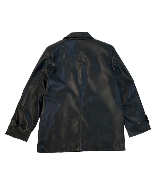 Avvenente（アベネンテ）の「【Avvenente】フェイクレザージャケット（テーラードジャケット・レディース・ブラック・FREE）」の14枚目の写真