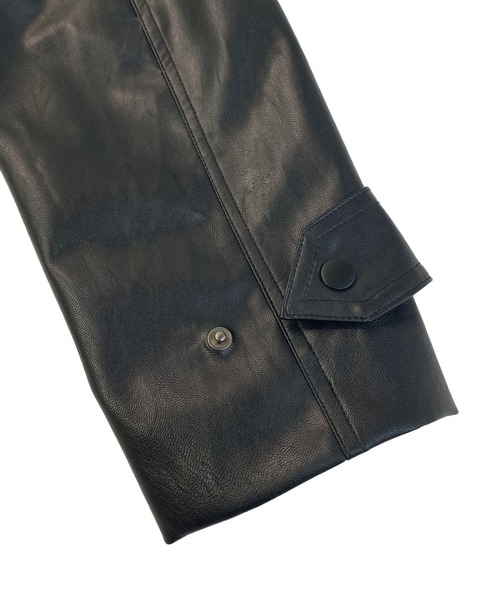 Avvenente（アベネンテ）の「【Avvenente】フェイクレザージャケット（テーラードジャケット・レディース・ブラック・FREE）」の11枚目の写真