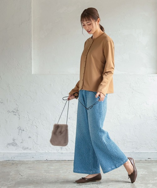 KOBE LETTUCE（コウベレタス）の「ハイウエストユニークデニムワイドパンツ[M3458]（デニムパンツ・レディース・ブルー/ネイビー・S/M）」の7枚目の写真