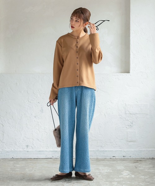 KOBE LETTUCE（コウベレタス）の「ハイウエストユニークデニムワイドパンツ[M3458]（デニムパンツ・レディース・ブルー/ネイビー・S/M）」の8枚目の写真