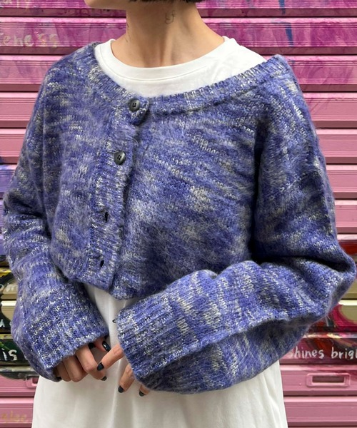 byYOUANCE(バイユアンス)の「ロンT SET 2WAYショートカーディガン(カーディガン/ボレロ・レディース・ブルー系その他/ブラック系その他/グリーン/オレンジ系その他/ブラック/パープル系その他5/ピンク/アイボリー・FREE)」の6枚目の写真