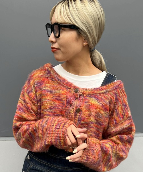 byYOUANCE(バイユアンス)の「ロンT SET 2WAYショートカーディガン(カーディガン/ボレロ・レディース・ブルー系その他/ブラック系その他/グリーン/オレンジ系その他/ブラック/パープル系その他5/ピンク/アイボリー・FREE)」の8枚目の写真