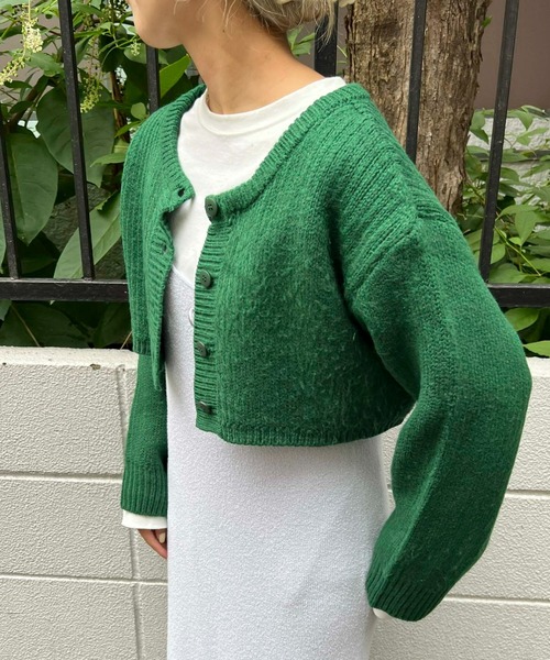 byYOUANCE(バイユアンス)の「ロンT SET 2WAYショートカーディガン(カーディガン/ボレロ・レディース・ブルー系その他/ブラック系その他/グリーン/オレンジ系その他/ブラック/パープル系その他5/ピンク/アイボリー・FREE)」の5枚目の写真