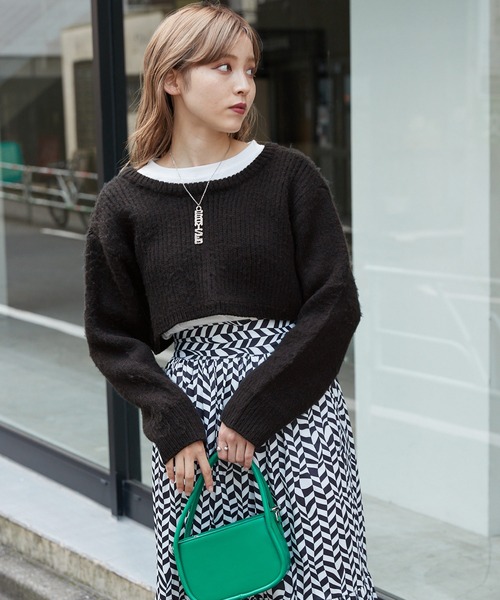 byYOUANCE(バイユアンス)の「ロンT SET 2WAYショートカーディガン(カーディガン/ボレロ・レディース・ブルー系その他/ブラック系その他/グリーン/オレンジ系その他/ブラック/パープル系その他5/ピンク/アイボリー・FREE)」の19枚目の写真