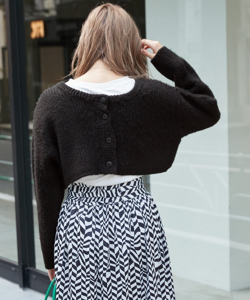 byYOUANCE(バイユアンス)の「ロンT SET 2WAYショートカーディガン(カーディガン/ボレロ・レディース・ブルー系その他/ブラック系その他/グリーン/オレンジ系その他/ブラック/パープル系その他5/ピンク/アイボリー・FREE)」の21枚目の写真