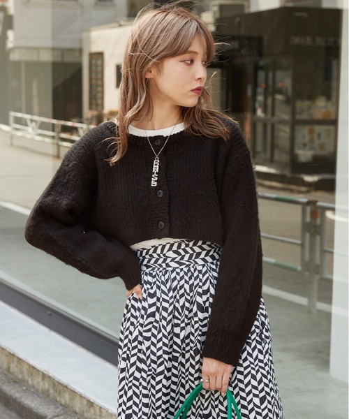 byYOUANCE(バイユアンス)の「ロンT SET 2WAYショートカーディガン(カーディガン/ボレロ・レディース・ブルー系その他/ブラック系その他/グリーン/オレンジ系その他/ブラック/パープル系その他5/ピンク/アイボリー・FREE)」の22枚目の写真