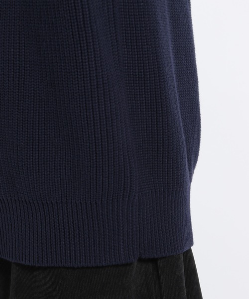 niko and...（ニコアンド）の「畦編みカラーBIGニットプルオーバー（ニット/セーター・メンズ・ネイビー/オフホワイト/オレンジ/グリーン・MEDIUM/LARGE）」の19枚目の写真