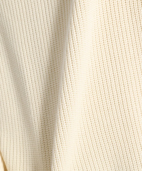 niko and...（ニコアンド）の「畦編みカラーBIGニットプルオーバー（ニット/セーター・メンズ・ネイビー/オフホワイト/オレンジ/グリーン・MEDIUM/LARGE）」の22枚目の写真