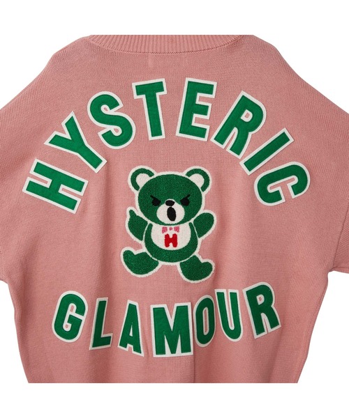 HYSTERIC GLAMOUR（ヒステリックグラマー）の「HYSTERIC BEAR刺繍 カーディガン（カーディガン/ボレロ・レディース・ブラック/トップグレー/ピンク・FREE）」の8枚目の写真
