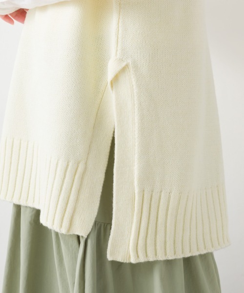 OMNES（オムネス）の「アクリルウール Vネックニットベスト（ベスト・レディース・ブラック/アイボリー/モカ・FREE）」の8枚目の写真