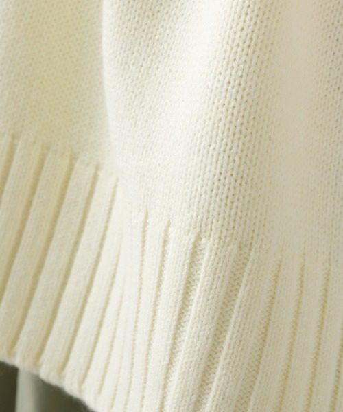 OMNES（オムネス）の「アクリルウール Vネックニットベスト（ベスト・レディース・ブラック/アイボリー/モカ・FREE）」の9枚目の写真