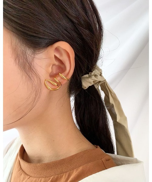WALD BERLIN ゴールド シェル 片耳 ピアス WALD BERLIN ゴールド シェル 片耳 ピアス