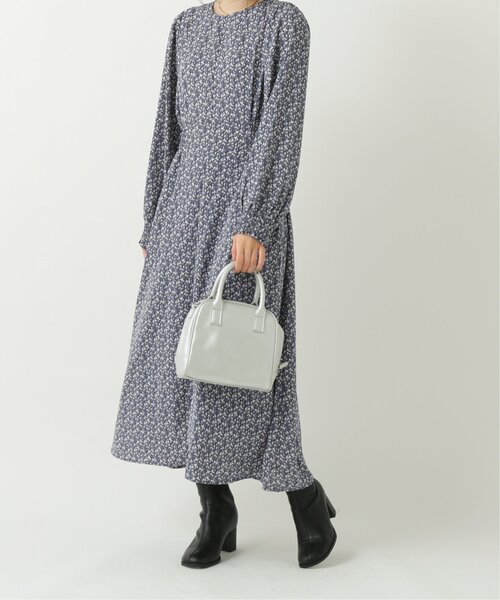 RAY CASSIN（レイカズン）の「フラワーシルエット切替ワンピース（ワンピース・レディース・ブルー/ブラウン/ブラック・FREE）」の3枚目の写真