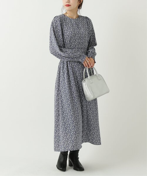 RAY CASSIN（レイカズン）の「フラワーシルエット切替ワンピース（ワンピース・レディース・ブルー/ブラウン/ブラック・FREE）」の22枚目の写真