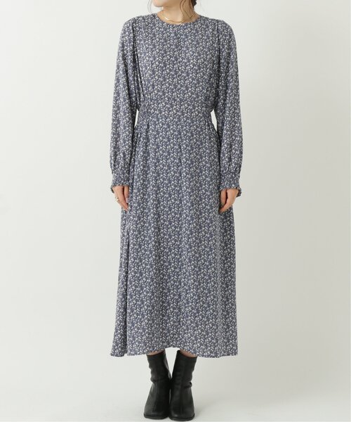 RAY CASSIN（レイカズン）の「フラワーシルエット切替ワンピース（ワンピース・レディース・ブルー/ブラウン/ブラック・FREE）」の19枚目の写真