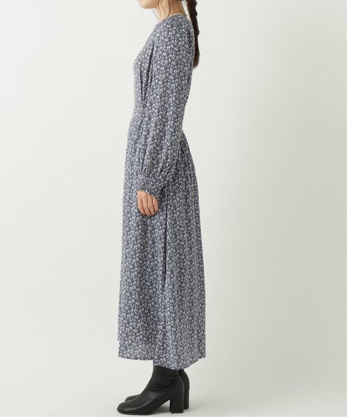 RAY CASSIN（レイカズン）の「フラワーシルエット切替ワンピース（ワンピース・レディース・ブルー/ブラウン/ブラック・FREE）」の18枚目の写真