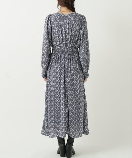 RAY CASSIN（レイカズン）の「フラワーシルエット切替ワンピース（ワンピース・レディース・ブルー/ブラウン/ブラック・FREE）」の17枚目の写真