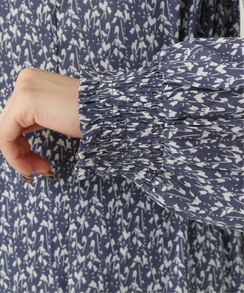 RAY CASSIN（レイカズン）の「フラワーシルエット切替ワンピース（ワンピース・レディース・ブルー/ブラウン/ブラック・FREE）」の12枚目の写真