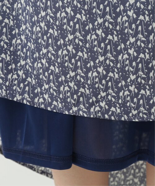 RAY CASSIN（レイカズン）の「フラワーシルエット切替ワンピース（ワンピース・レディース・ブルー/ブラウン/ブラック・FREE）」の10枚目の写真