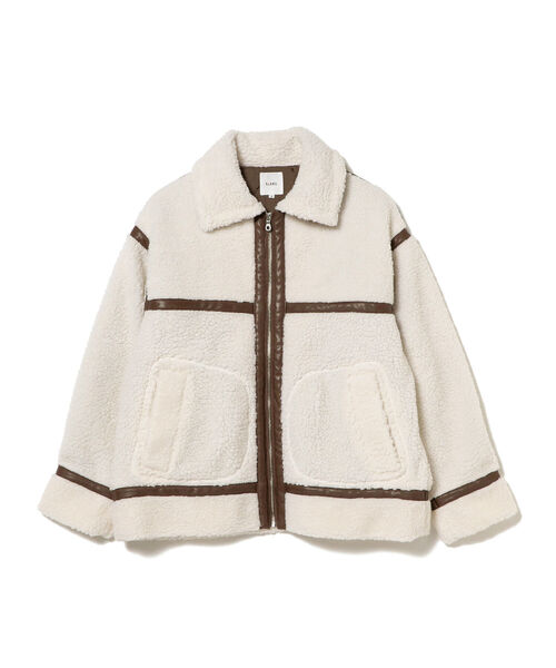 BeAMS DOT（ビームスドット）の「【WEB限定】BeAMS DOT / B-3 ボアブルゾン（ブルゾン・メンズ・ブラック/オフホワイト・MEDIUM/LARGE）」の5枚目の写真