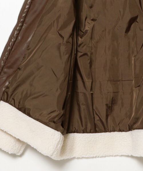 BeAMS DOT（ビームスドット）の「【WEB限定】BeAMS DOT / B-3 ボアブルゾン（ブルゾン・メンズ・ブラック/オフホワイト・MEDIUM/LARGE）」の8枚目の写真