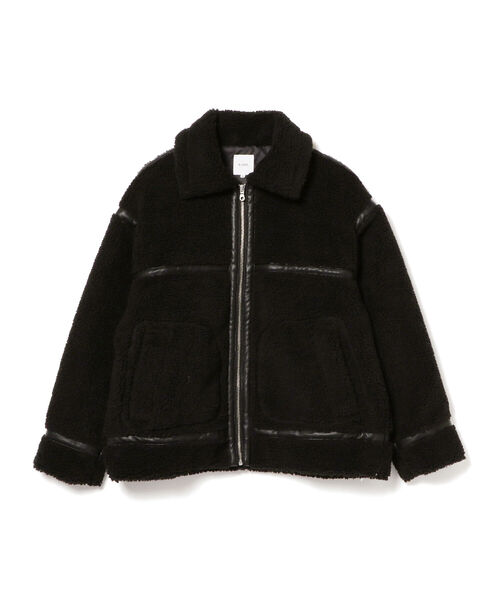 BeAMS DOT（ビームスドット）の「【WEB限定】BeAMS DOT / B-3 ボアブルゾン（ブルゾン・メンズ・ブラック/オフホワイト・MEDIUM/LARGE）」の10枚目の写真