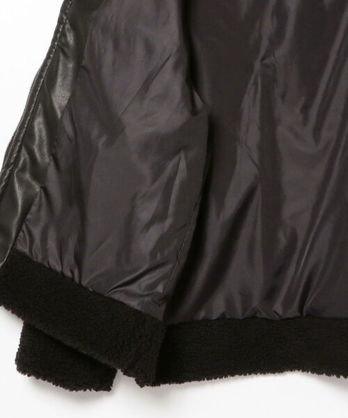 BeAMS DOT（ビームスドット）の「【WEB限定】BeAMS DOT / B-3 ボアブルゾン（ブルゾン・メンズ・ブラック/オフホワイト・MEDIUM/LARGE）」の11枚目の写真