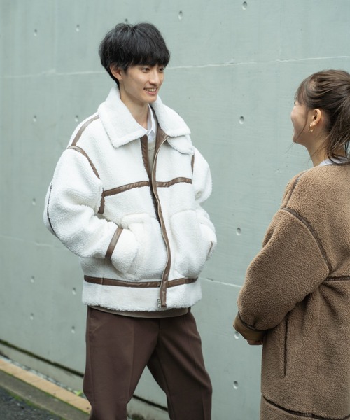 BeAMS DOT（ビームスドット）の「【WEB限定】BeAMS DOT / B-3 ボアブルゾン（ブルゾン・メンズ・ブラック/オフホワイト・MEDIUM/LARGE）」の19枚目の写真