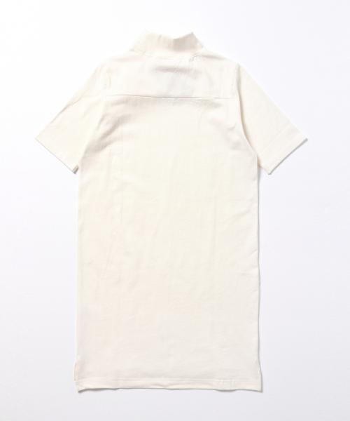 BEAMS BOY（ビームスボーイ）の「BEAMS BOY / 天竺 フットボール ハイネック ワンピース（ワンピース・レディース・ホワイト/グレー/ブラック・ONE SIZE）」の4枚目の写真