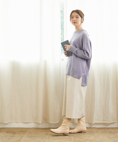 menue(メヌエ)の「ローヒールブーツ(ブーツ・レディース・グレー系その他/アイボリー/ブラック・3L/XS/LL/M/L/S)」の14枚目の写真