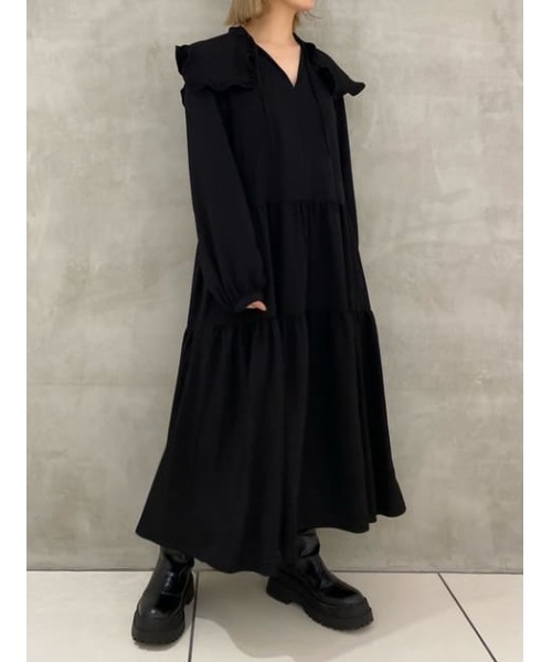 Petit Leo Saillar Collar Op レオパードセーラーカラーワンピース