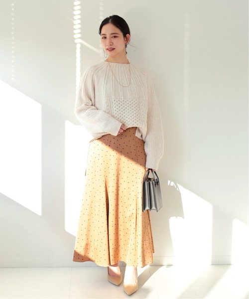 Simplicite（サンプリシテ）の「キュウシンケーブルプルオーバー◆（ニット/セーター・レディース・ブラック/ベージュ/ボルドー/ナチュラル・FREE）」の21枚目の写真