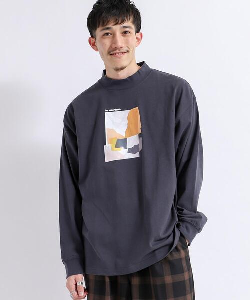 coen(コーエン)の「アートプリントモックネック長袖Tシャツ(Tシャツ/カットソー・メンズ・ホワイト/ダークグレー/その他1/その他2・SMALL/MEDIUM/LARGE/X-LARGE)」の9枚目の写真